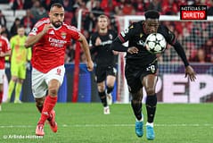 Benfica empata sem golos com o Bolonha na Liga dos Campeões