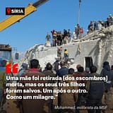 Turquia/Sismo: Médicos Sem Fronteiras pedem “aumento urgente” de ajuda para a Síria