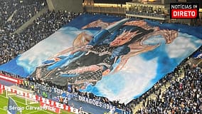 Óbito/Pinto da Costa: Cortejo fúnebre passa pelo Estádio do Dragão após a missa