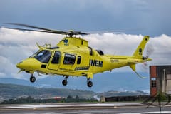 INEM com quatro helicópteros 24h/dia da Força Aérea e dois da empresa Gulf Med apenas 12h/dia