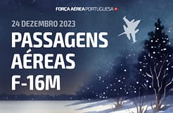 Força Aérea vai sobrevoar Portugal continental para desejar um feliz Natal