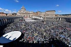 Óbito/Papa: Cerca de 250.000 pessoas no funeral de Francisco