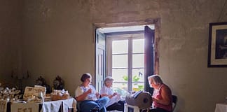 Peniche: Flor gigante em renda de bilros assinala Jornadas Europeias do Património