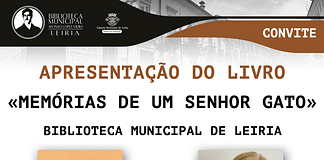 Leiria: Isabel Agostinho-Diniz apresenta “Memórias de um Senhor Gato”